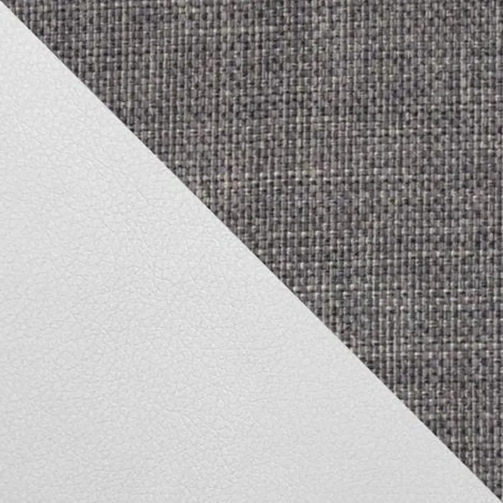 Divano letto angolare destra matrimoniale 253x188cm grigio bianco Almese