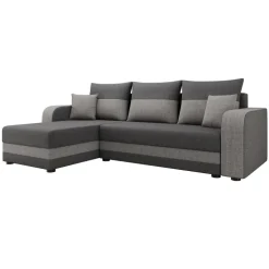 Divano letto angolare 3 posti 237x139cm reversibile grigio Ponza