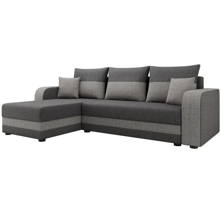 Divano letto angolare 3 posti 237x139cm reversibile grigio Ponza