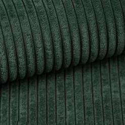 Divano letto angolare reversibile 260x160cm velluto a coste verde scuro Scintilla
