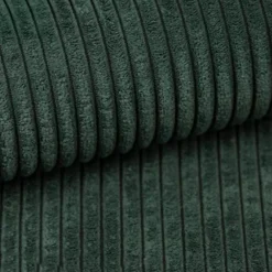 Divano letto angolare reversibile 238x142cm velluto a coste con libreria a sinistra verde scuro Mistery