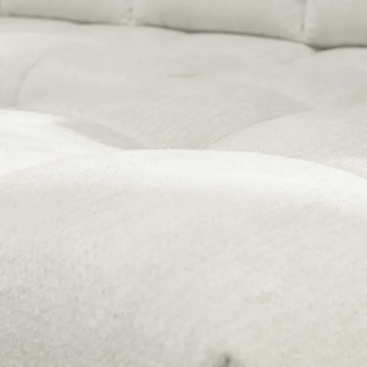 Divano letto angolare reversibile 3 posti 267x185cm box contenitore bianco perla Sottovoce