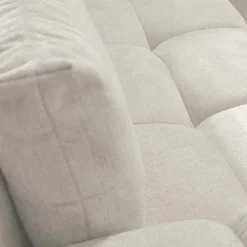 Divano letto angolare reversibile 3 posti 267x185cm box contenitore bianco perla Sottovoce