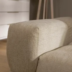 Divano letto angolare reversibile 3 posti 267x185cm box contenitore beige sabbia Sottovoce