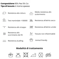 Divano letto angolare sinistra 3 posti 270x167cm tessuto bianco Cloudify