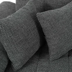 Divano letto angolare sinistra 5 posti 350x205cm grigio scuro Agliana