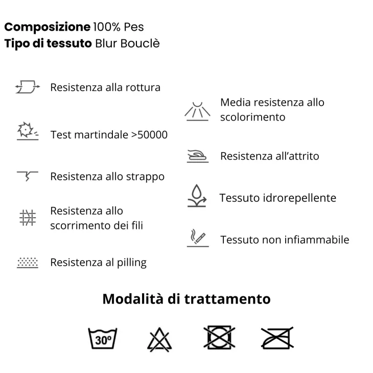 Divano letto angolare sinistra 3 posti 260x180cm tessuto bouclè grigio Repose