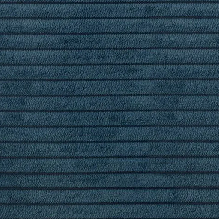 Divano letto matrimoniale 3 posti 245x90cm velluto a coste blu Ploffy