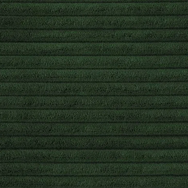 Divano letto matrimoniale 3 posti 245x90cm velluto a coste verde Ploffy