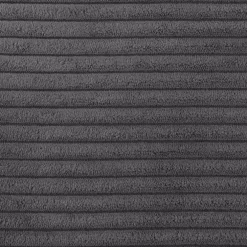 Divano letto matrimoniale 3 posti 248x90cm velluto a coste grigio antracite Slurp