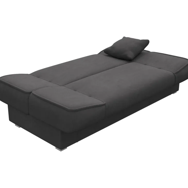 Divano letto 2 posti 182cm pieghevole senza braccioli grigio scuro Rollo