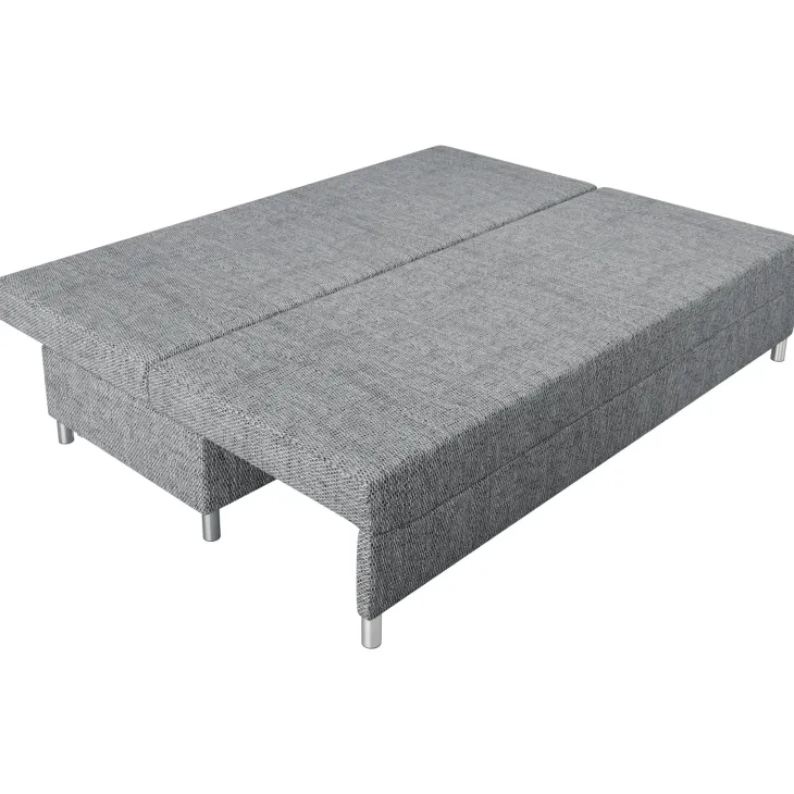 Divano letto 3 posti 192cm pieghevole matrimoniale grigio chiaro Titus