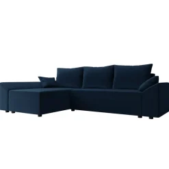 Divano letto 3 posti reversibile 240x140cm matrimoniale angolare blu Appia