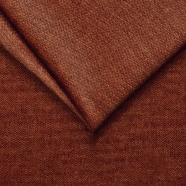 Divano letto regolabile angolare sinistra 5 posti 280x214cm tessuto arancio corallo Snuggity