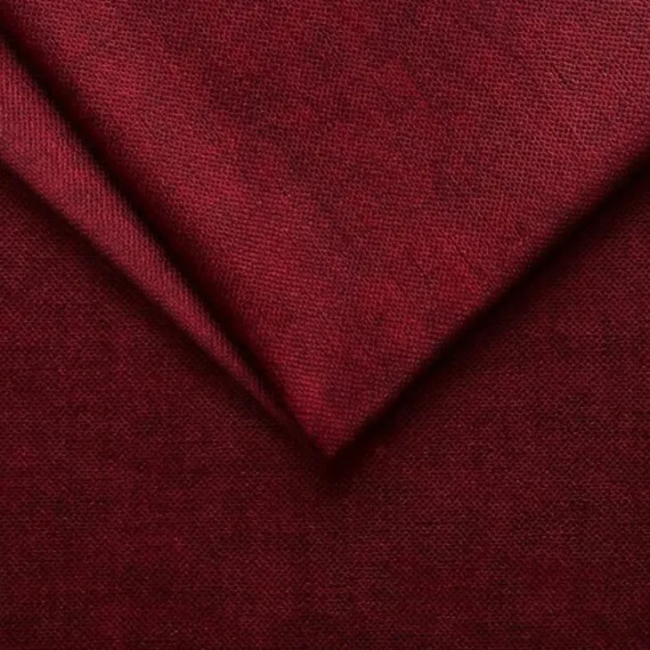 Divano letto regolabile angolare sinistra 4 posti 288x182cm tessuto rosso bordeaux Loungey