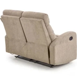 Divano moderno 2 posti reclinabile 128cm tessuto beige Denar 2