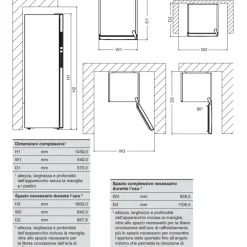Frigorifero 230L libera installazione doppia porta grigio Atlantic
