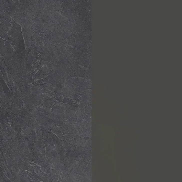 Isola cucina centrale 160x90cm 2 ante e vani antracite opaco con piano grigio effetto pietra Gourmet