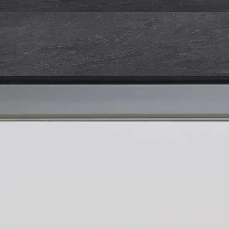 Isola cucina centrale 200x90 cm 4 ante bianco piano grigio pietra Gourmet