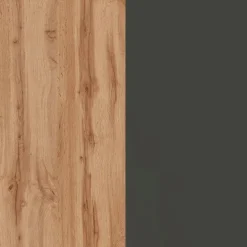 Isola cucina centrale 200x90 cm 4 ante antracite piano rovere Gourmet