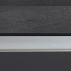 Isola cucina centrale 200x90 cm 4 ante antracite piano grigio pietra Gourmet