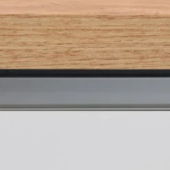 Isola cucina centrale 200x90 cm 4 ante 4 cassetti bianco piano rovere Gourmet