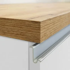 Isola cucina centrale 160x90 cm 2 ante bianco piano rovere Gourmet