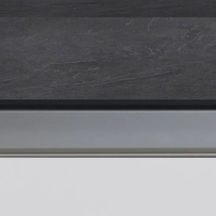 Isola cucina centrale 160x90 cm 2 ante bianco piano grigio pietra Gourmet