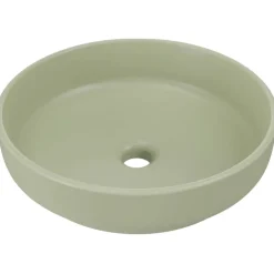 Lavabo bagno da appoggio ø40cm ceramica verde Lolli