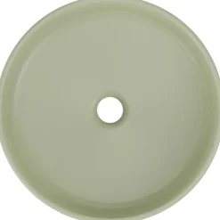 Lavabo bagno da appoggio ø40cm ceramica verde Lolli