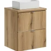 Lavabo bagno da appoggio 35x22cm ceramica bianco Puky