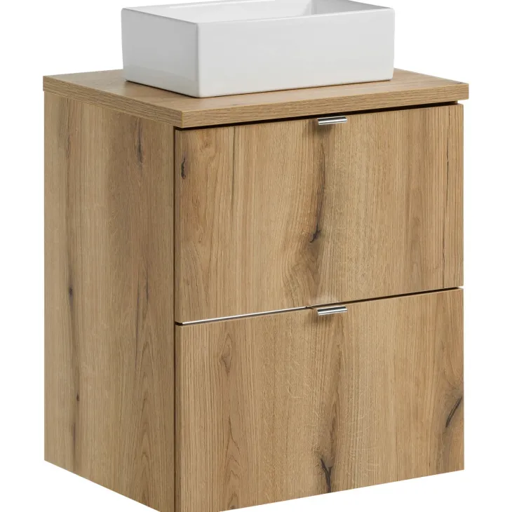 Lavabo bagno da appoggio 35x22cm ceramica bianco Puky