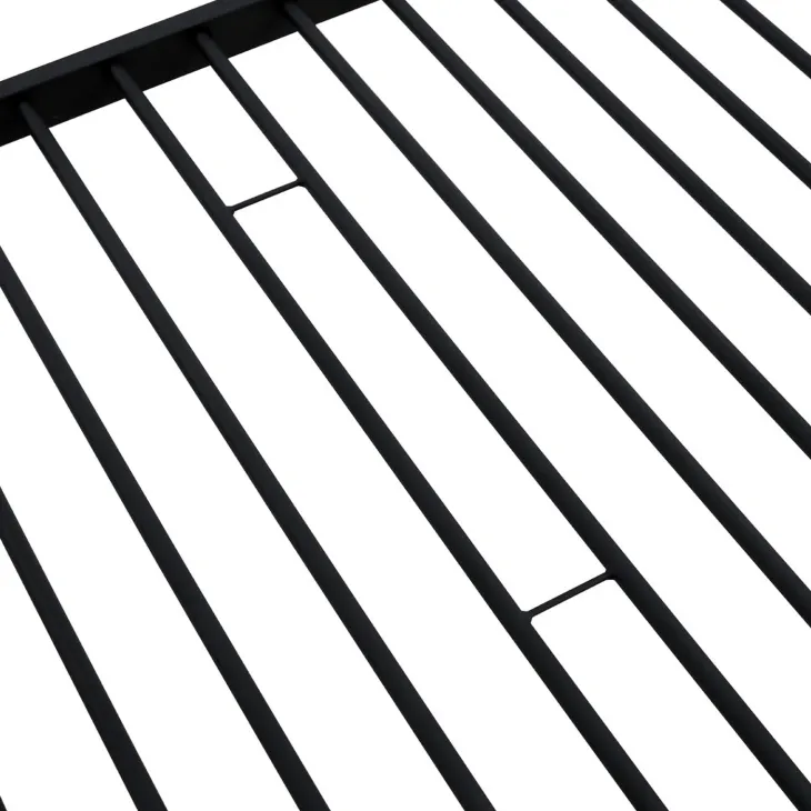 Letto a castello con 2 letti singoli 90x200cm nero Rodin