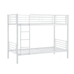 Letto a castello con 2 letti singoli 90x200cm bianco Rodin