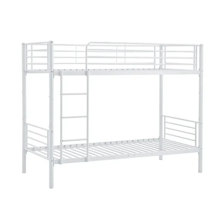 Letto a castello con 2 letti singoli 90x200cm bianco Rodin