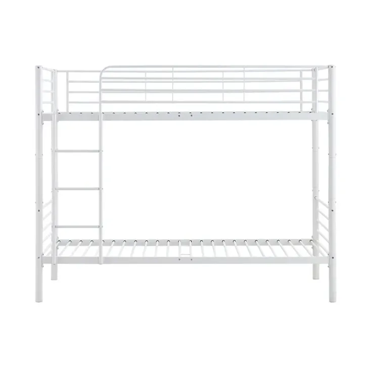 Letto a castello con 2 letti singoli 90x200cm bianco Rodin