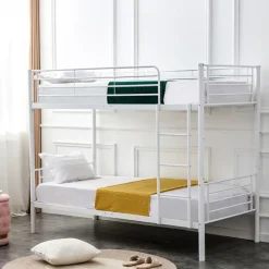 Letto a castello con 2 letti singoli 90x200cm bianco Rodin