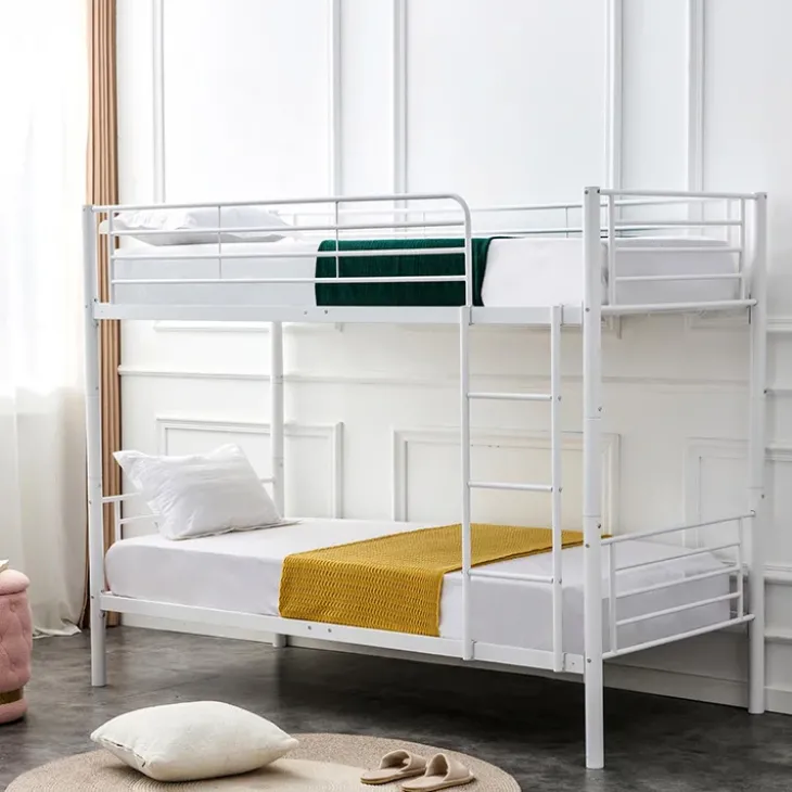 Letto a castello con 2 letti singoli 90x200cm bianco Rodin