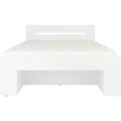Letto alla francese 140x200cm con set cassettoni bianco Aurora