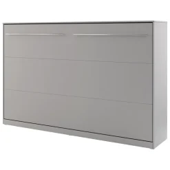Letto a scomparsa orizzontale 120x200 cm una piazza e mezza grigio Chimera