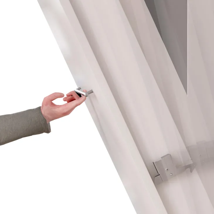 Letto a scomparsa orizzontale 120x200 cm una piazza e mezza grigio Chimera