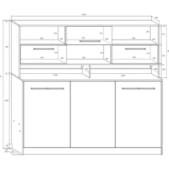 Letto a scomparsa orizzontale 90x200cm singolo con libreria rovere blu Alvin Gihome®