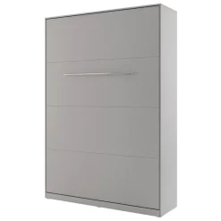 Letto a scomparsa verticale 140x200 cm alla francese grigio Chimera