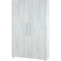 Letto a scomparsa verticale 120x200cm piazza e mezza bianco pino Calvin Gihome®