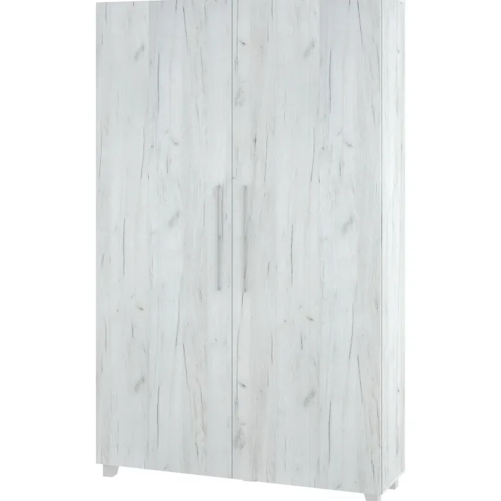 Letto a scomparsa verticale 120x200cm piazza e mezza bianco pino Calvin Gihome®
