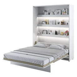 Letto a scomparsa verticale 160x200 cm matrimoniale bianco Camelio