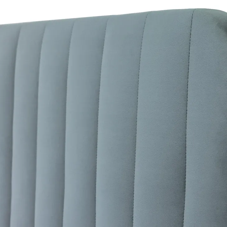 Letto contenitore matrimoniale oversize 180x200 imbottito velluto grigio scuro Poffi