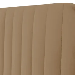Letto contenitore matrimoniale 160x200 imbottito velluto tortora Poffi