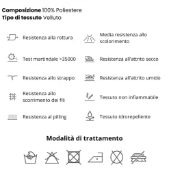 Letto contenitore matrimoniale 160x195 imbottito tessuto grigio CozyCubby
