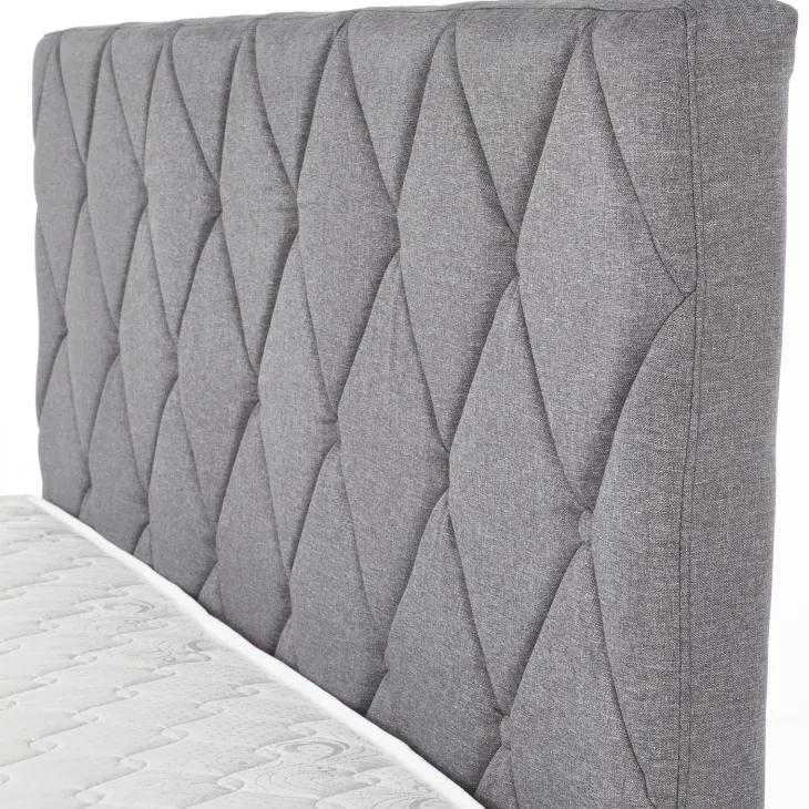 Letto matrimoniale con cassettoni 160x200cm grigio nero Galileo